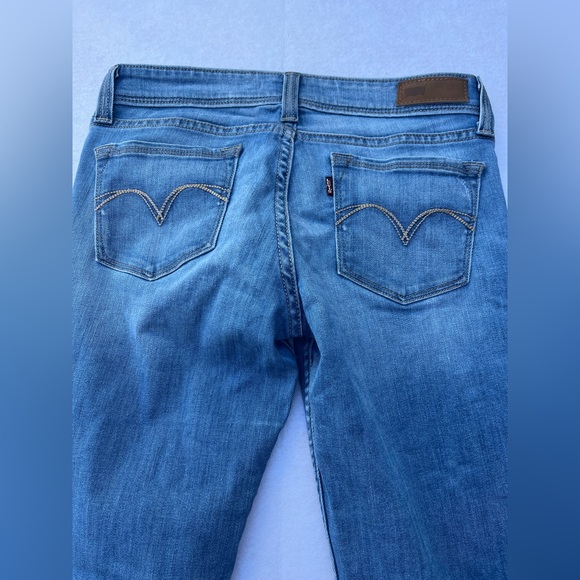 Levi's Demi Curve Jeans Womens Sz 10/27 Ankle Skinny Blue Low Rise Denim - Picture 2 of 10